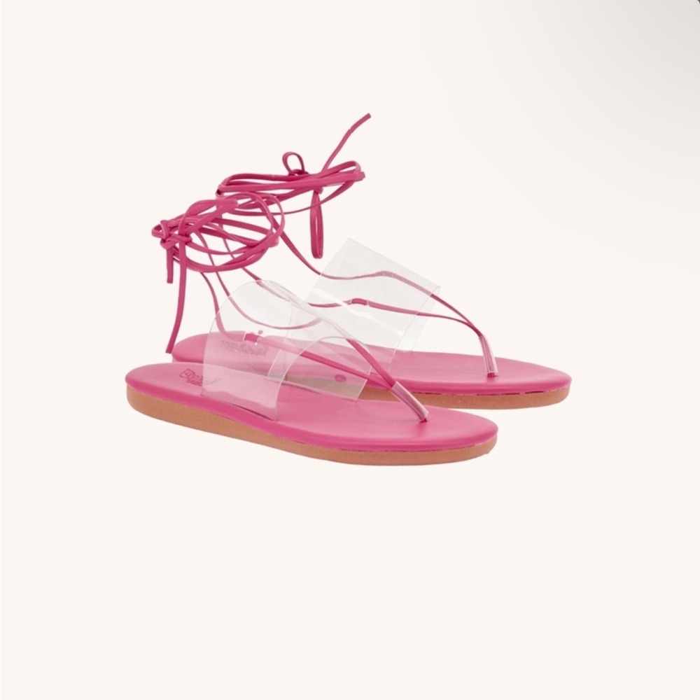 Ancient Greek Sandals Eygenia Clear/Fuschia